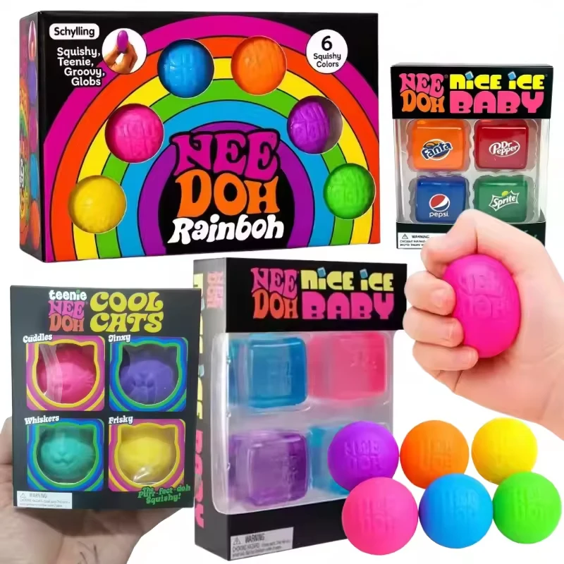 Fidget Cube Original - Schylling NeeDoh, cubo divertido e macio,